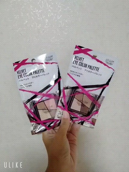 UR GLAM VELVET EYE COLOR PALETTE/U R GLAM/アイシャドウパレットを使ったクチコミ(1枚目)