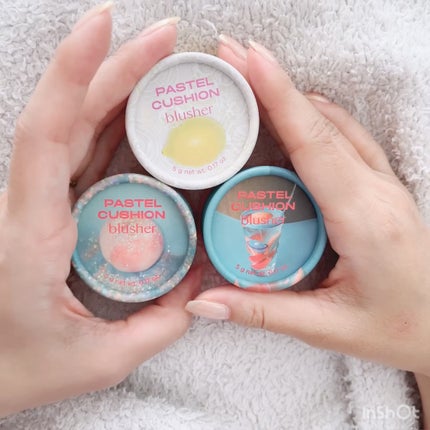 パステルクッションブラッシャー/THE FACE SHOP/パウダーチークを使ったクチコミ(3枚目)