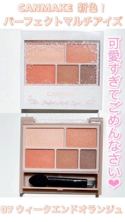 パーフェクトマルチアイズ/キャンメイク/アイシャドウパレットを使ったクチコミ(1枚目)