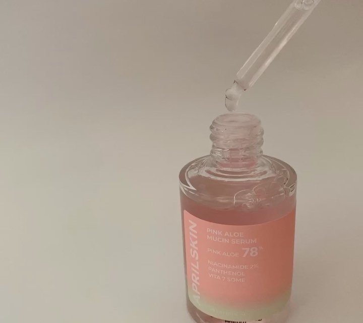 ピンクアロエムチンセラム/APRILSKIN/美容液を使ったクチコミ（3枚目）