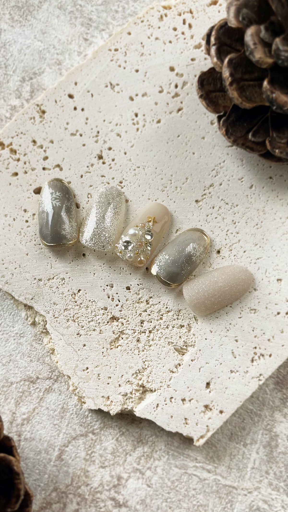 #ジェルネイル,#セルフジェルネイル,#セルフネイル,#クリスマスネイル,#時短ネイル,#簡単ネイルのネイルデザイン