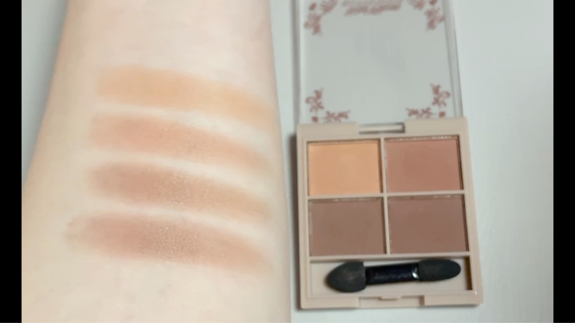 &. Wチャーム アイシャドウマットカラーマルチパレット/DAISO/アイシャドウパレットを使ったクチコミ（3枚目）