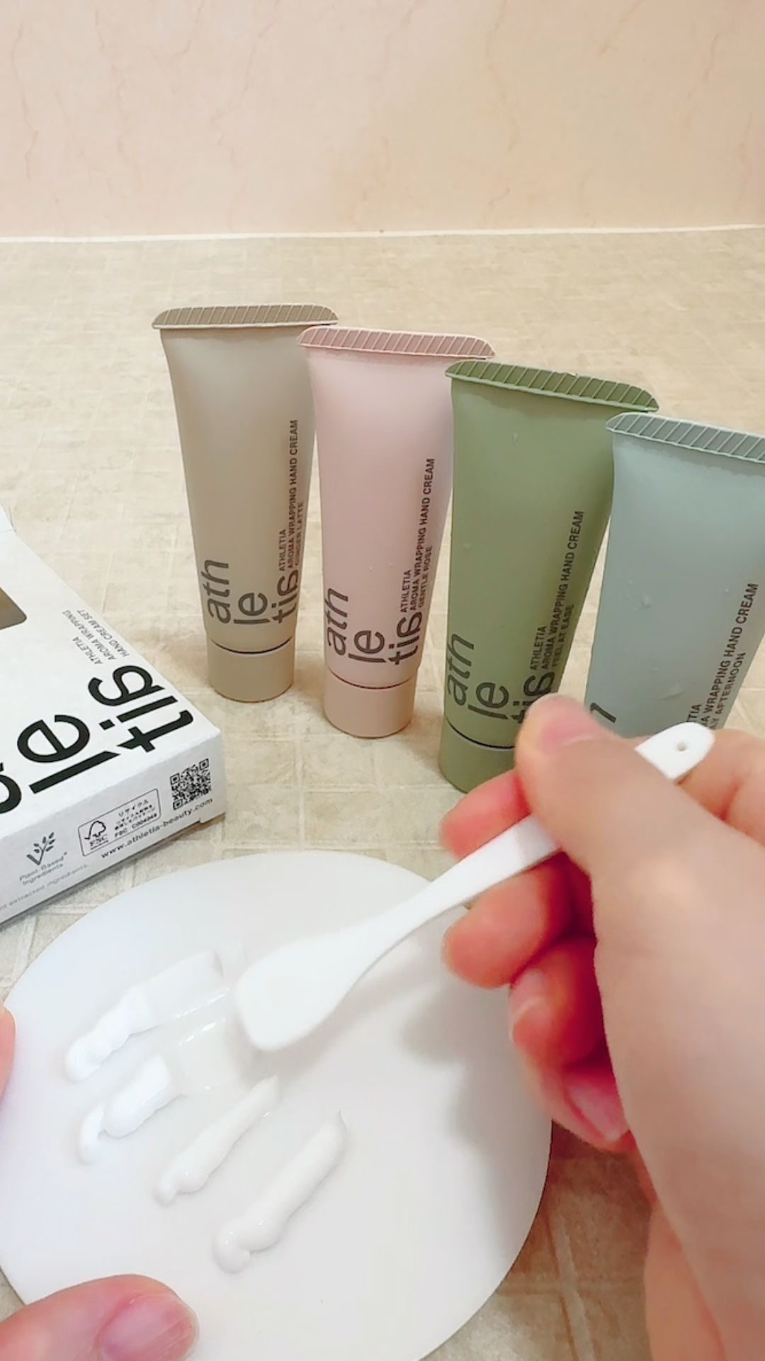 アロマラッピング ハンドクリームセット /athletia/その他キットセットを使ったクチコミ（1枚目）