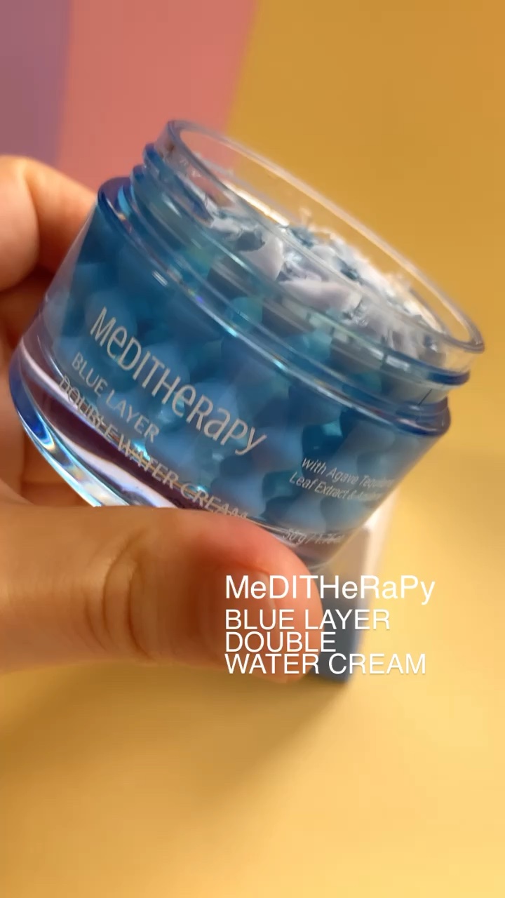 ブルーレイヤーダブルウォータークリーム/MEDITHERAPY/フェイスクリームを使ったクチコミ（1枚目）