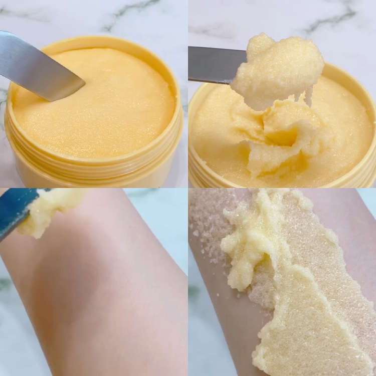 Q+Me スウィートボムタラソスクラブレモンティーの香り/AGARISM/バストケア・ヒップケアを使ったクチコミ（3枚目）