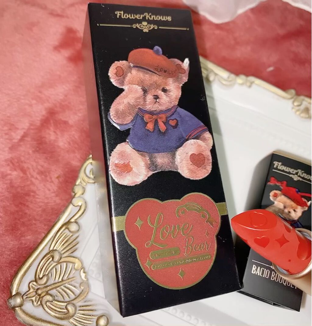 Love Bear マットリップスティック シルキーベア/FlowerKnows/口紅を使ったクチコミ（3枚目）