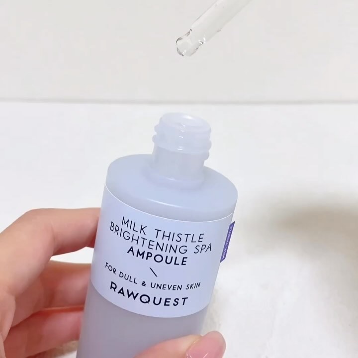 ミルクシスルブライトニングスパ アンプル/RAWQUEST/美容液を使ったクチコミ（3枚目）