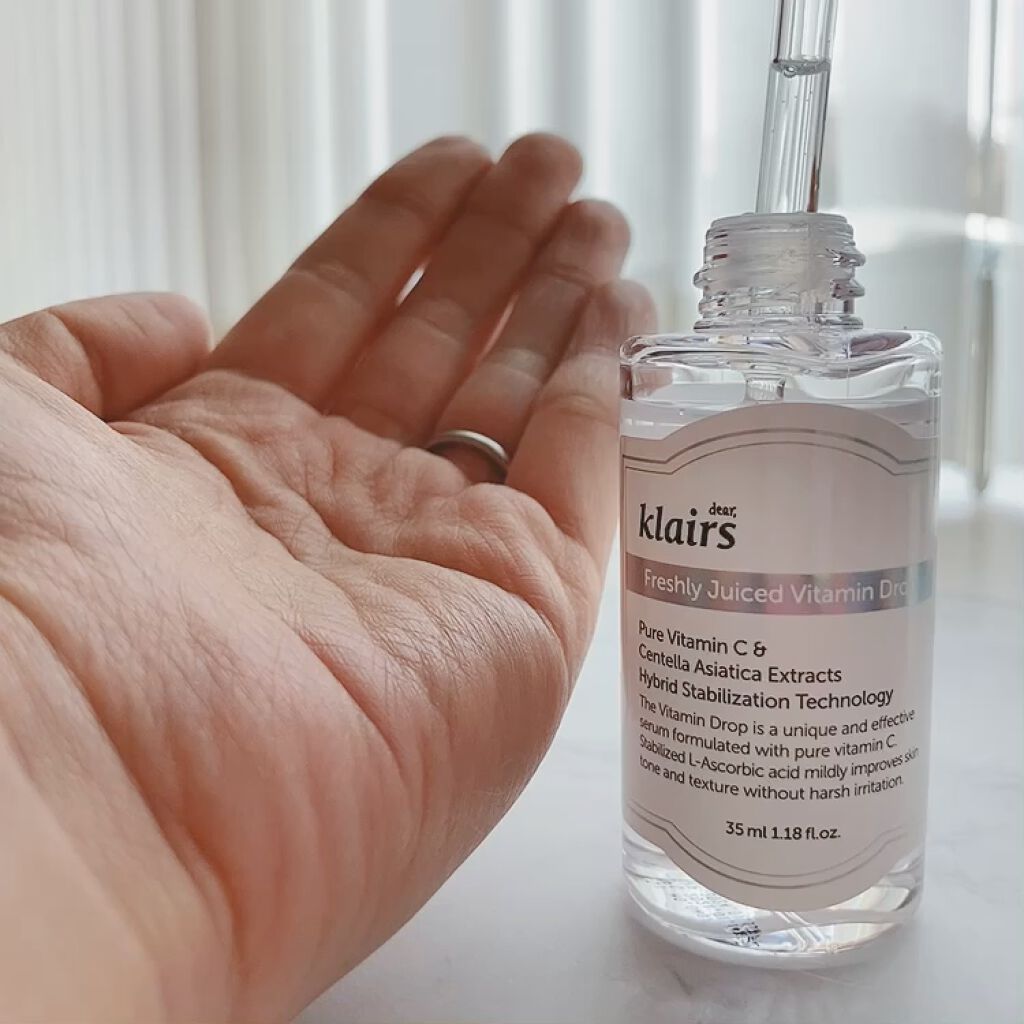 フレッシュリージュースドビタミンドロップ(35ml)/Klairs/美容液を使ったクチコミ（2枚目）