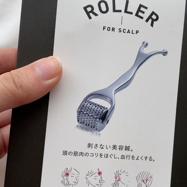 アルファックス 熱伝導スカルプローラーのクチコミ「刺さない美容鍼で、お風呂上がりにスカルプケア🧸
#アルファックス
#熱伝導スカルプローラー

.....」（2枚目）