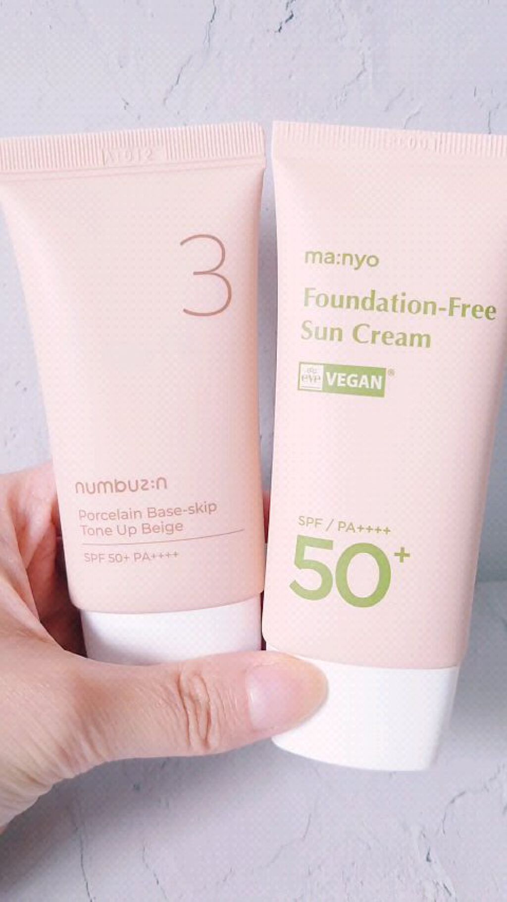 3番 ノーファンデ陶器肌トーンアップクリーム/numbuzin/化粧下地の人気ショート動画