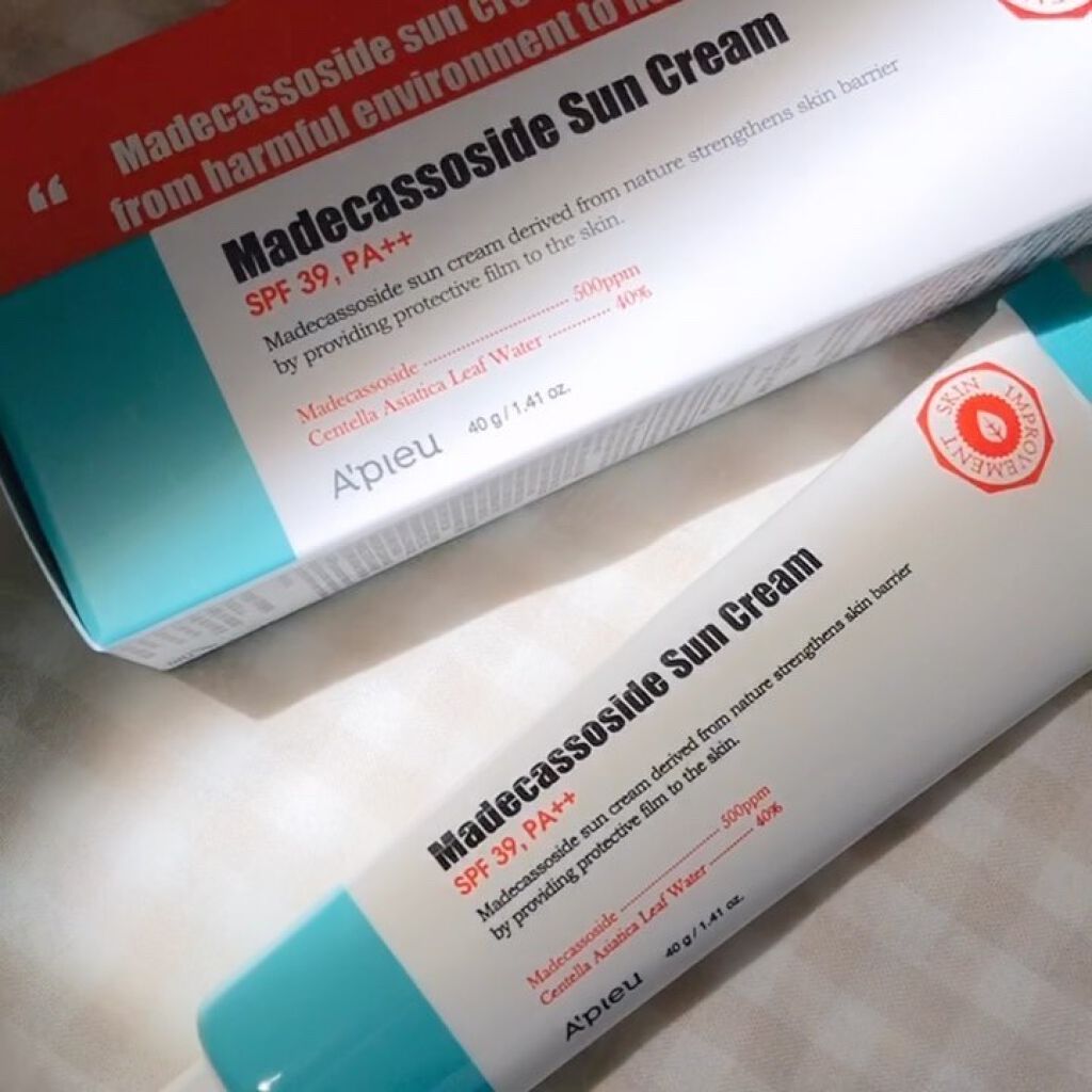 マデカソ　サンクリーム/A’pieu/日焼け止めクリームを使ったクチコミ（1枚目）