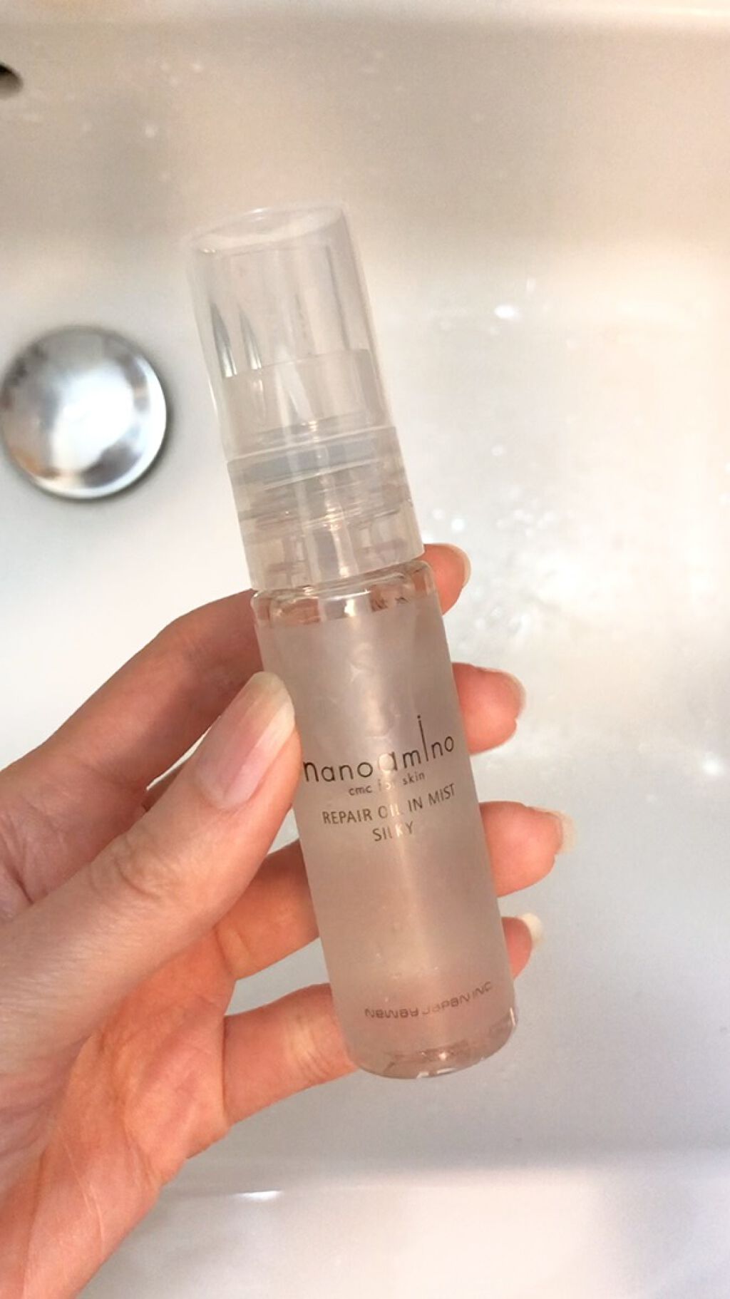 リペアオイルインミスト シルキー/ナノアミノ/ミスト状化粧水の動画クチコミ1つ目
