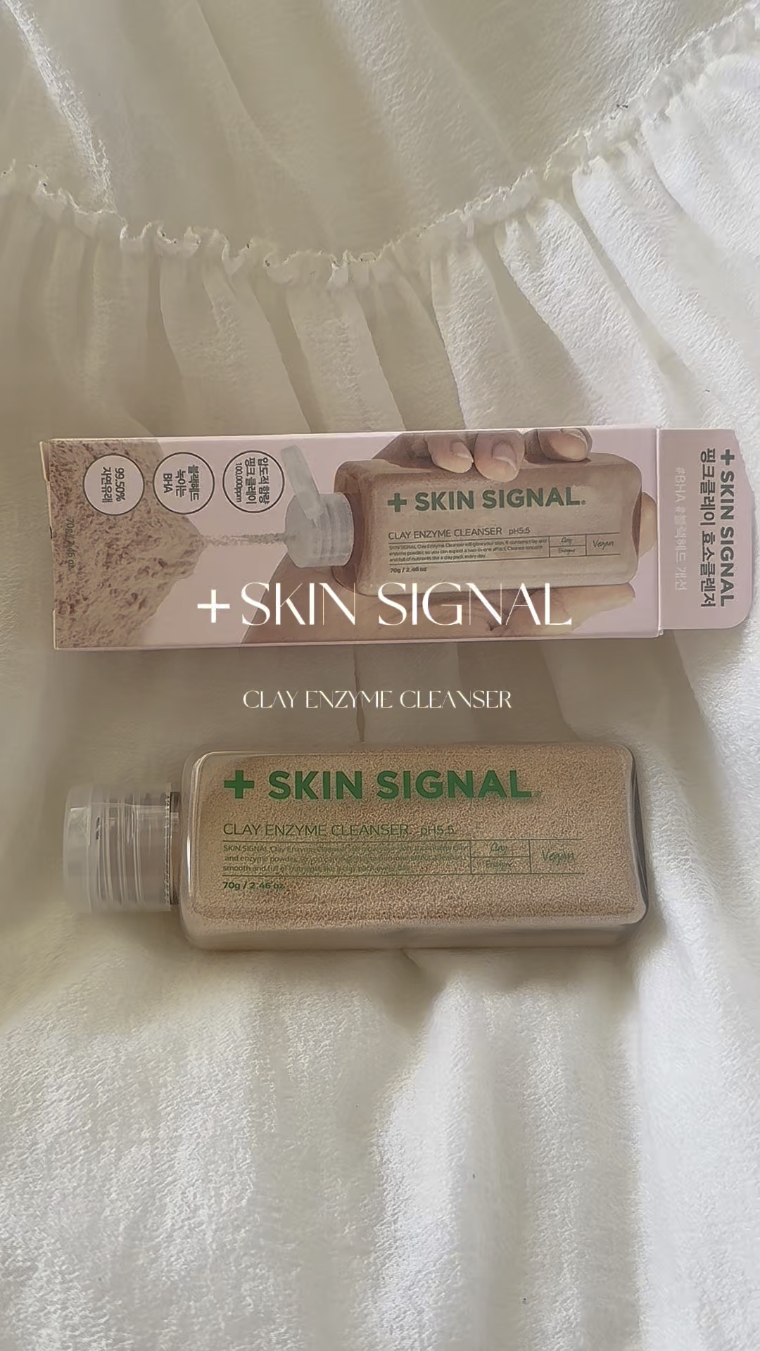 ピンククレイ酵素クレンザー/SKIN SIGNAL/洗顔パウダーの人気ショート動画