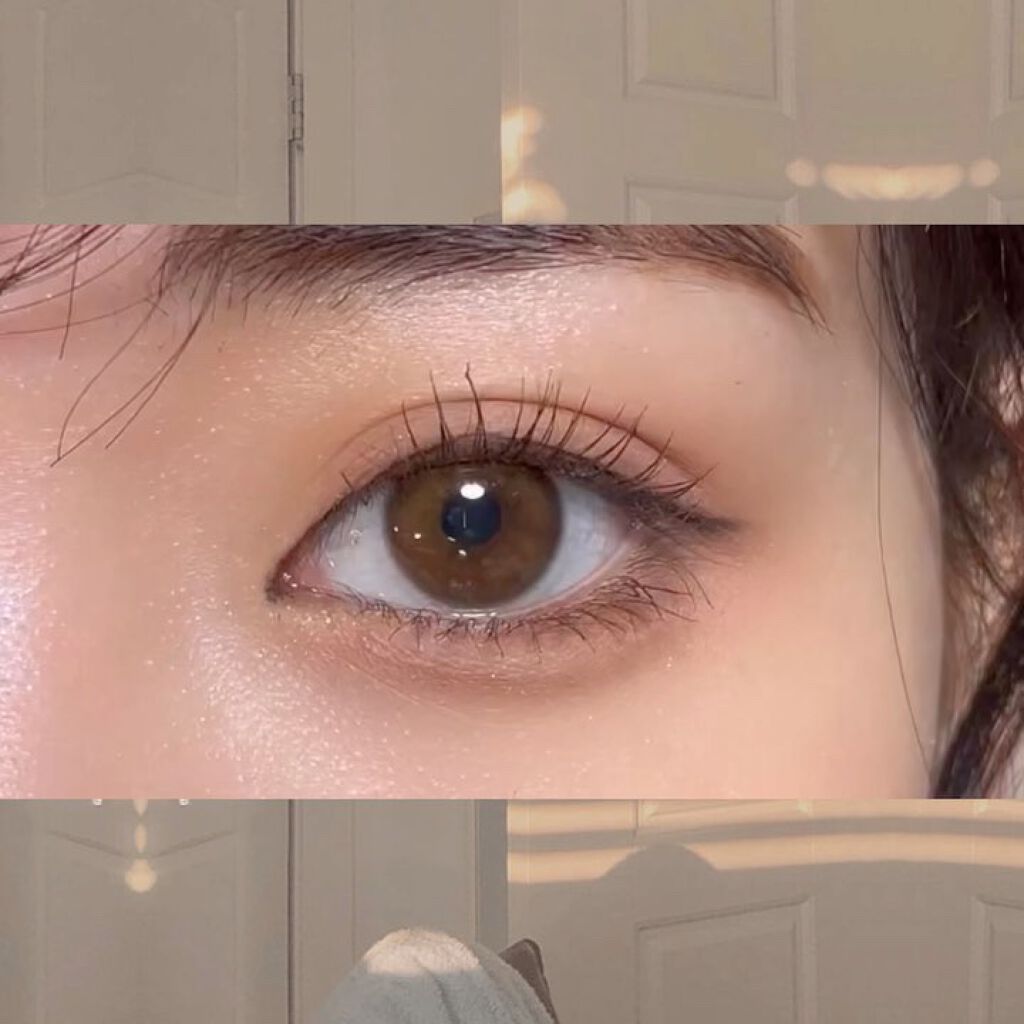 ダリアブラウンマンスリー (DAHLIA BROWN monthly)/OLOLA/１ヶ月（１MONTH）カラコンを使ったクチコミ（3枚目）