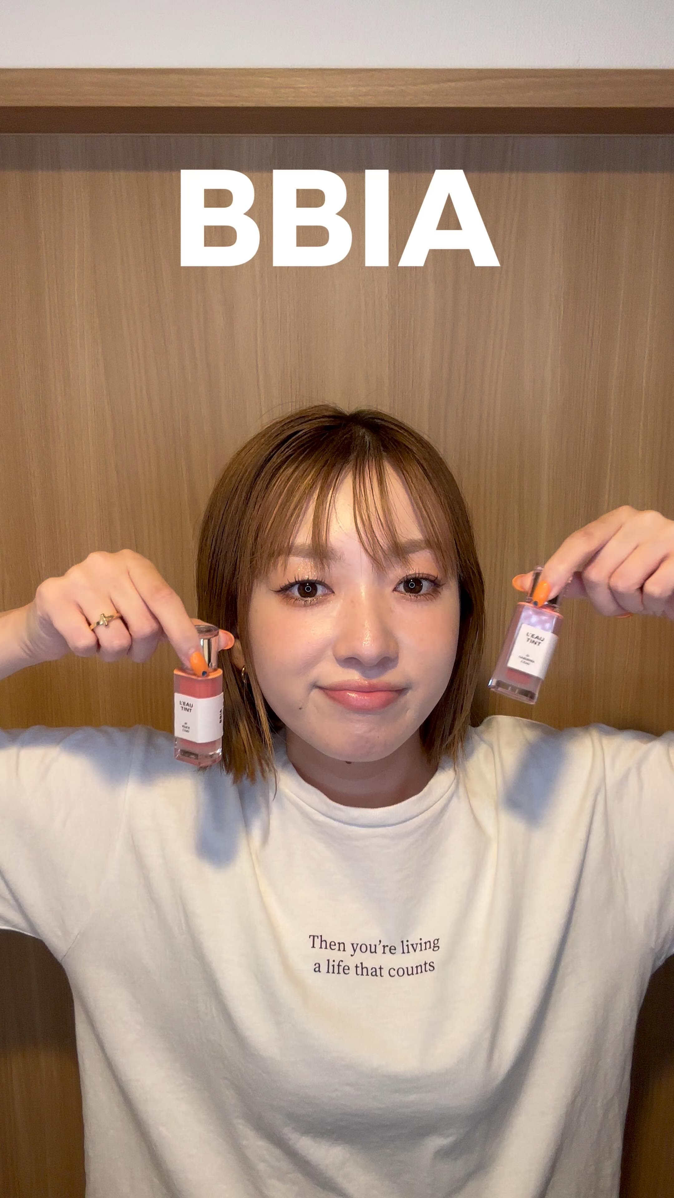 .
.
このツヤ感、発色
めっちゃ可愛くない？💕

@bbia.japan 

L'EAU TINT
・01 ガーデニアロー
・07 ピーチロー

01ガーデニアローはどんな場面でも使いやすい
ナチュラルなピーチカラーで
私は出勤中使って