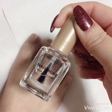 ネイル モア ベース&トップコート/イシュア/マニキュアの動画クチコミ2つ目