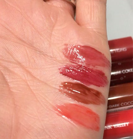 ジューシーラスティングティント/rom&nd/リップティントを使ったクチコミ(3枚目)