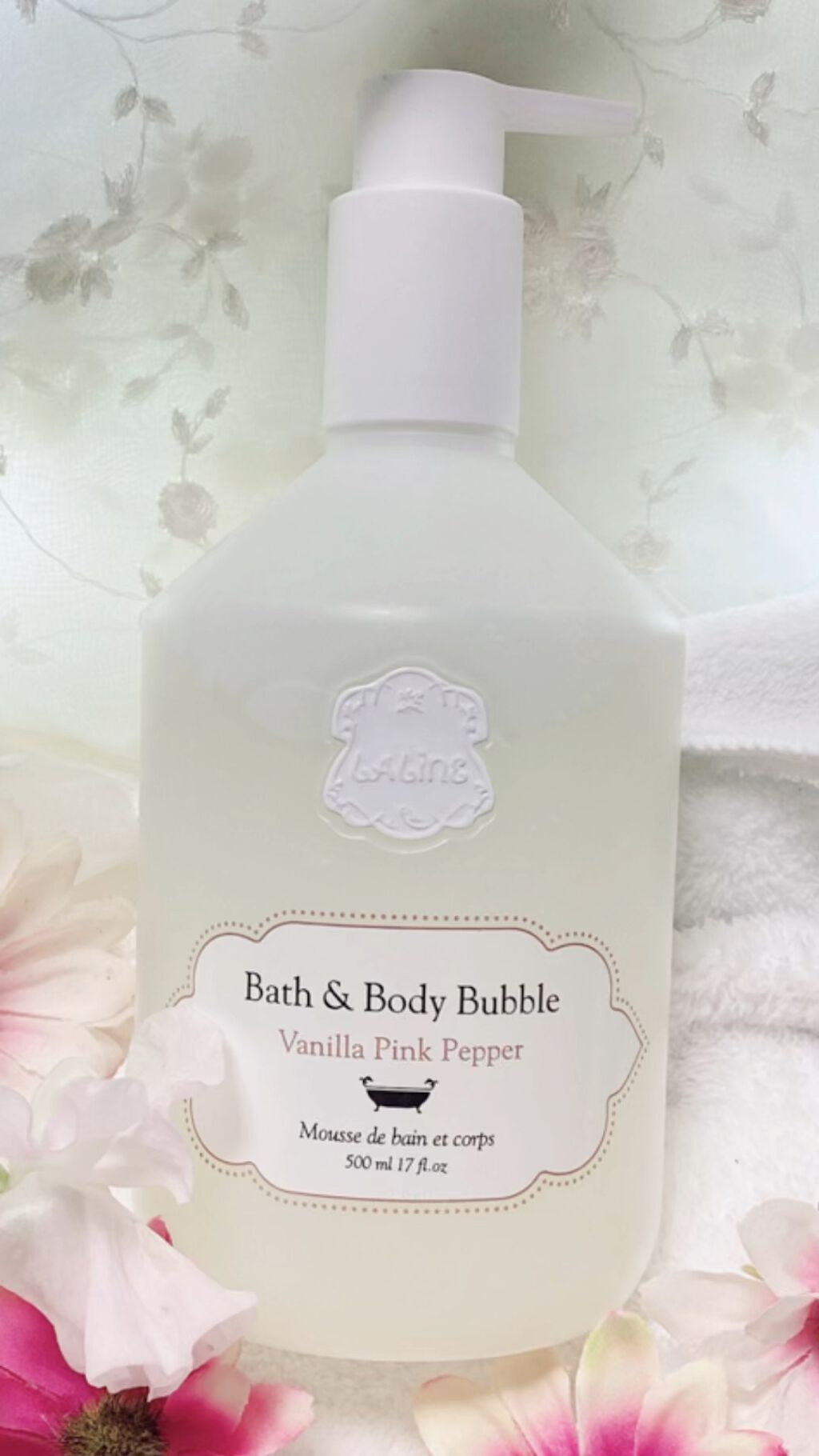 VANILLA PINK PEPPER  バス＆ボディバブル/Laline/ボディソープを使ったクチコミ（1枚目）