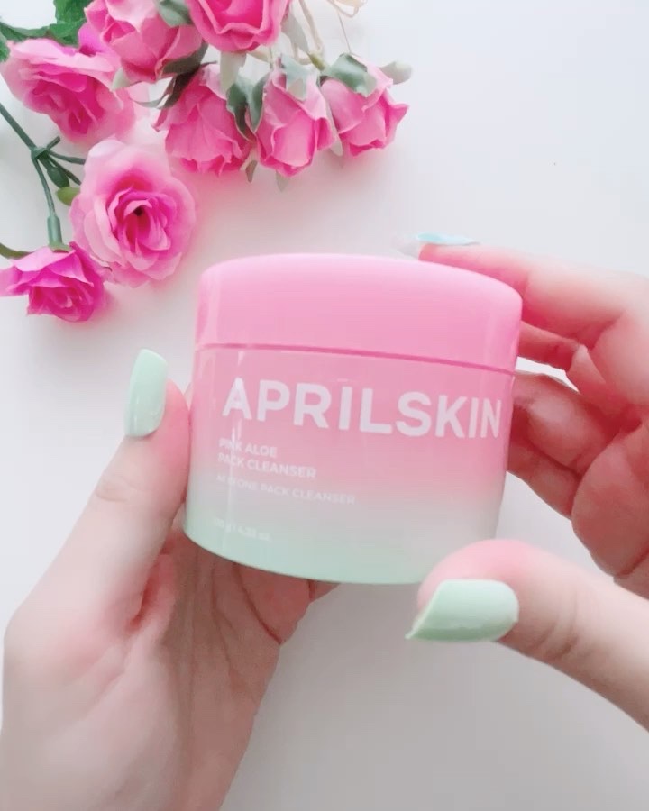 ピンクアロエメレンゲクレンザー/APRILSKIN/その他洗顔料を使ったクチコミ（2枚目）