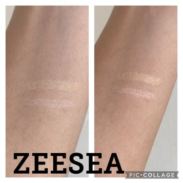 ダイヤモンドシリーズダブル カラー アイシャドウ、涙袋ペン/ZEESEA/ジェル・クリームアイシャドウを使ったクチコミ（5枚目）