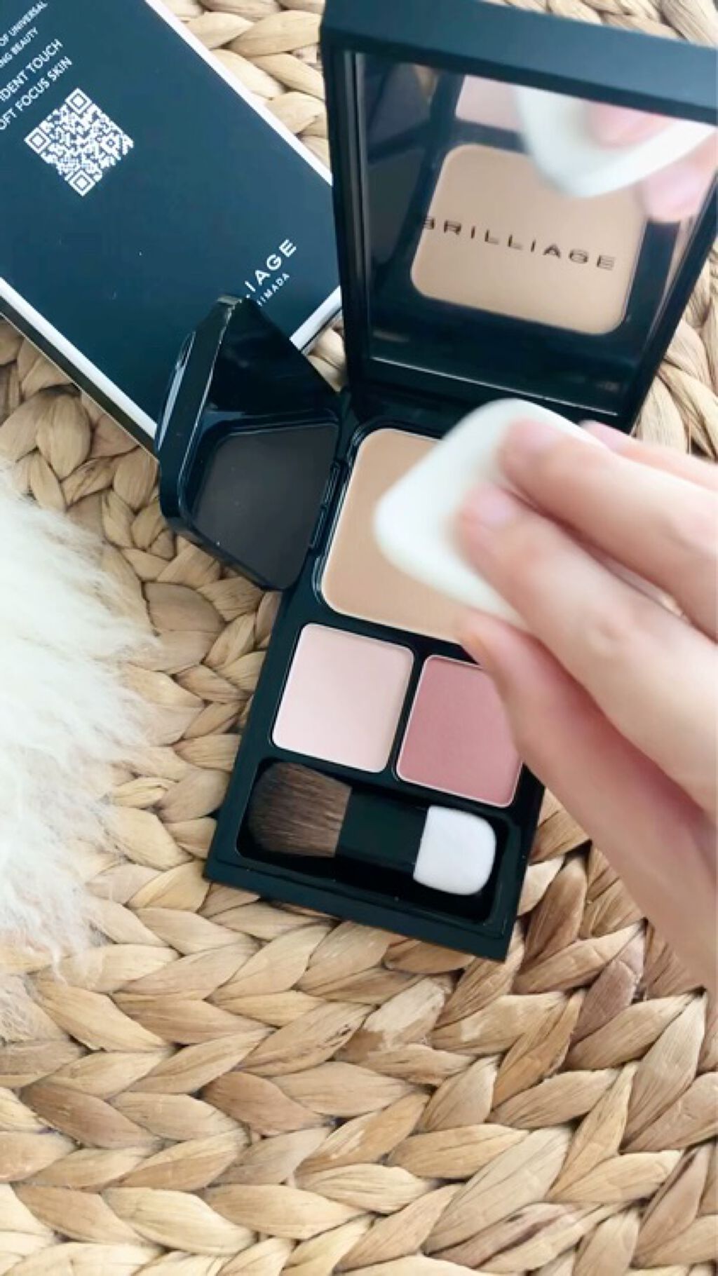 コンフィデントタッチ ソフトフォーカススキン/ブリリアージュ/パウダーファンデーションの動画クチコミ1つ目