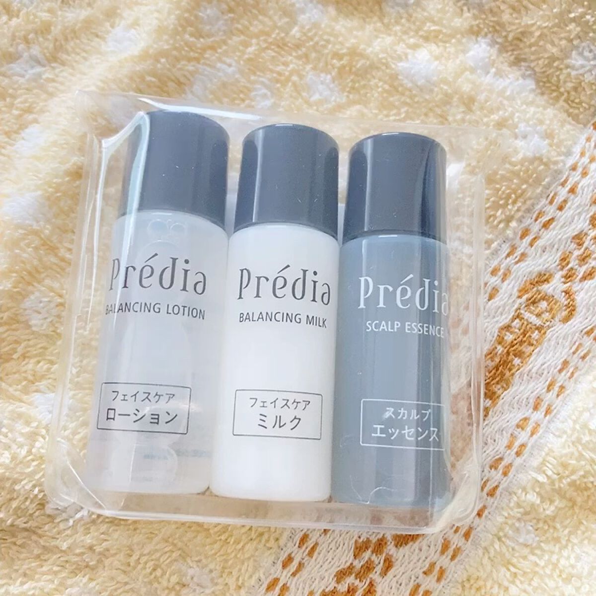 Prédia バランシングローションのクチコミ「プレディア 🌿‬ ܸ
バランシング ローション
バランシング ミルク
リラクシングスカルプエッ.....」（1枚目）