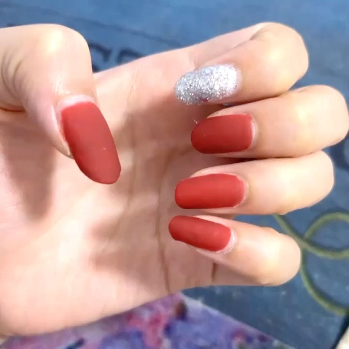 パル カラージェル ワインレッド/キャンドゥ/ジェルネイルを使ったクチコミ（2枚目）