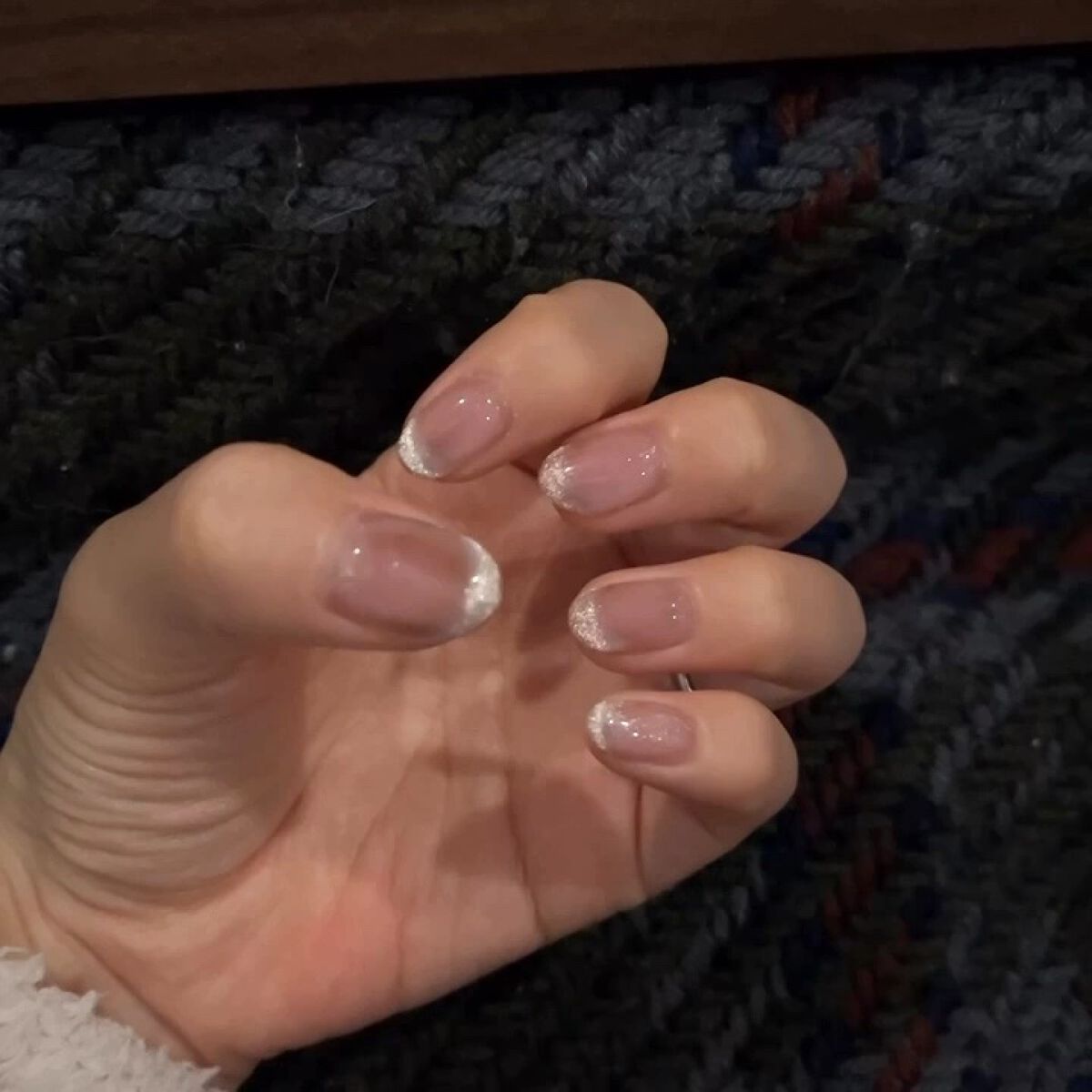 #ジェルネイル,#ネイル,#フレンチネイル,#マグネットネイルのネイルデザイン