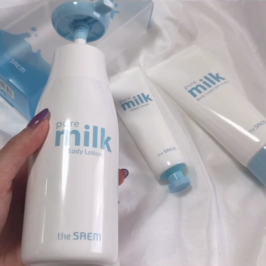 pure milk Body Lotion /the SAEM/ボディローションの動画クチコミ1つ目