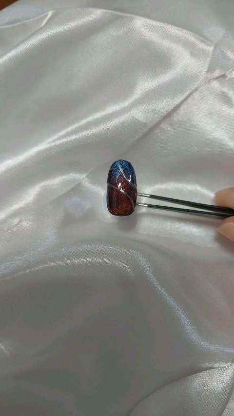 アニマルマグネットジェル/ネイル工房/ジェルネイルを使ったクチコミ（3枚目）