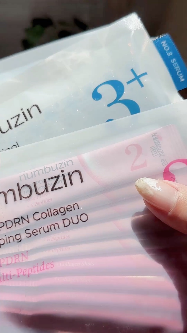 2番 ローズPDRNコラーゲンぷるぷるEXセラム/numbuzin/美容液を使ったクチコミ（1枚目）