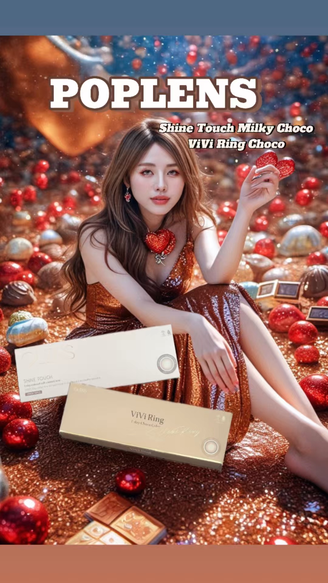 #PR #poplens_official
#POPLENSアンバサダー

こちらは
@olens_jp様のカラコンをお試しさせて頂きました❤️

裸眼をアップデートチョコカラコン2選🍫
🌷Shine Touch Milky Choco