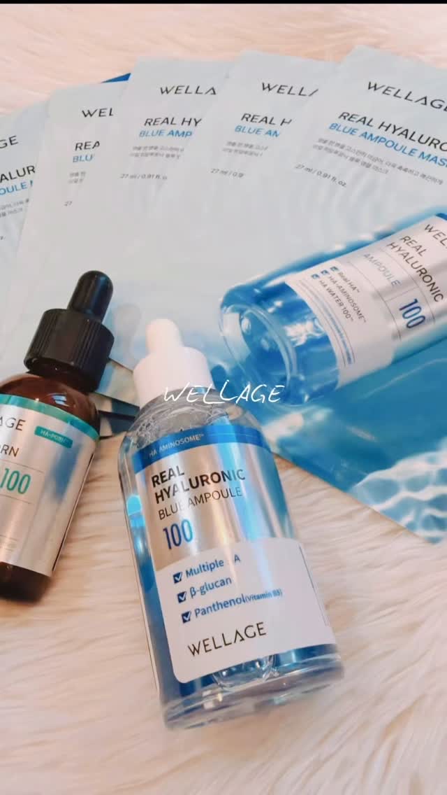 ウェラージュ リアルヒアルロニックブルーアンプルマスク/Wellage/シートマスク・パックの動画クチコミ1つ目