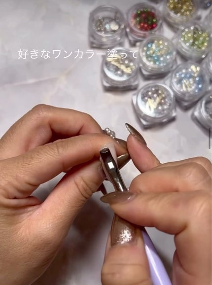 color pearl/Rusele/ネイルチップ・パーツを使ったクチコミ(1枚目)