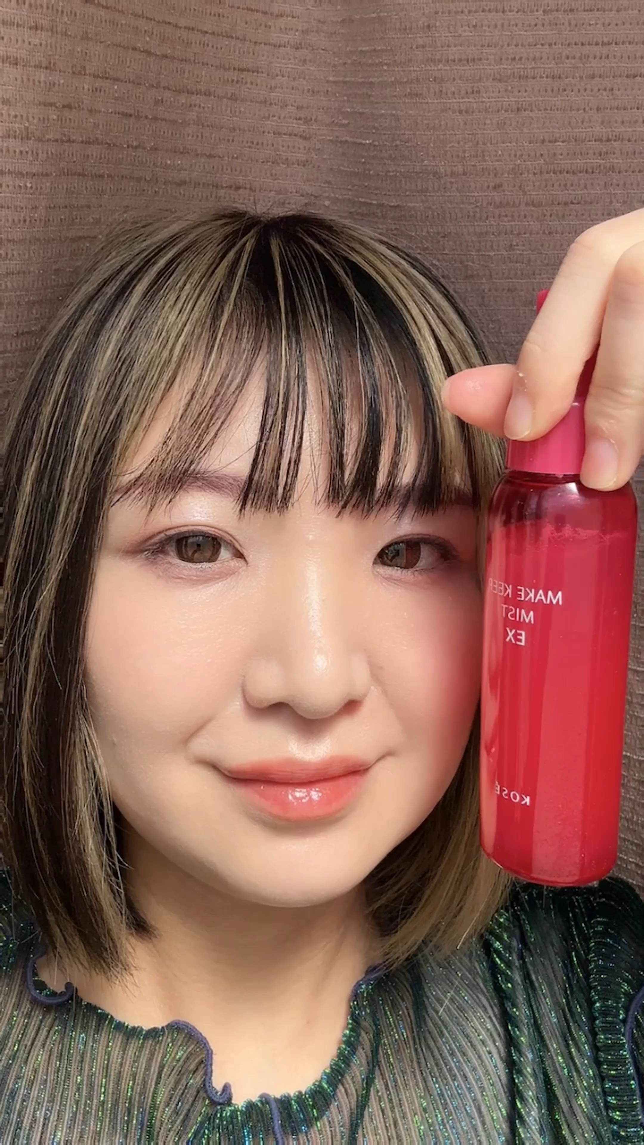 メイク キープ ミスト EX + モイスト TEA/コーセーコスメニエンス/フィックスミストの動画クチコミ1つ目