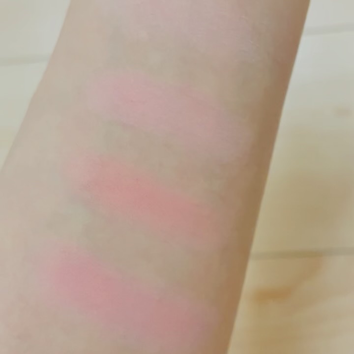 ミックスマッチチークパレット/be aube/パウダーチークを使ったクチコミ（3枚目）