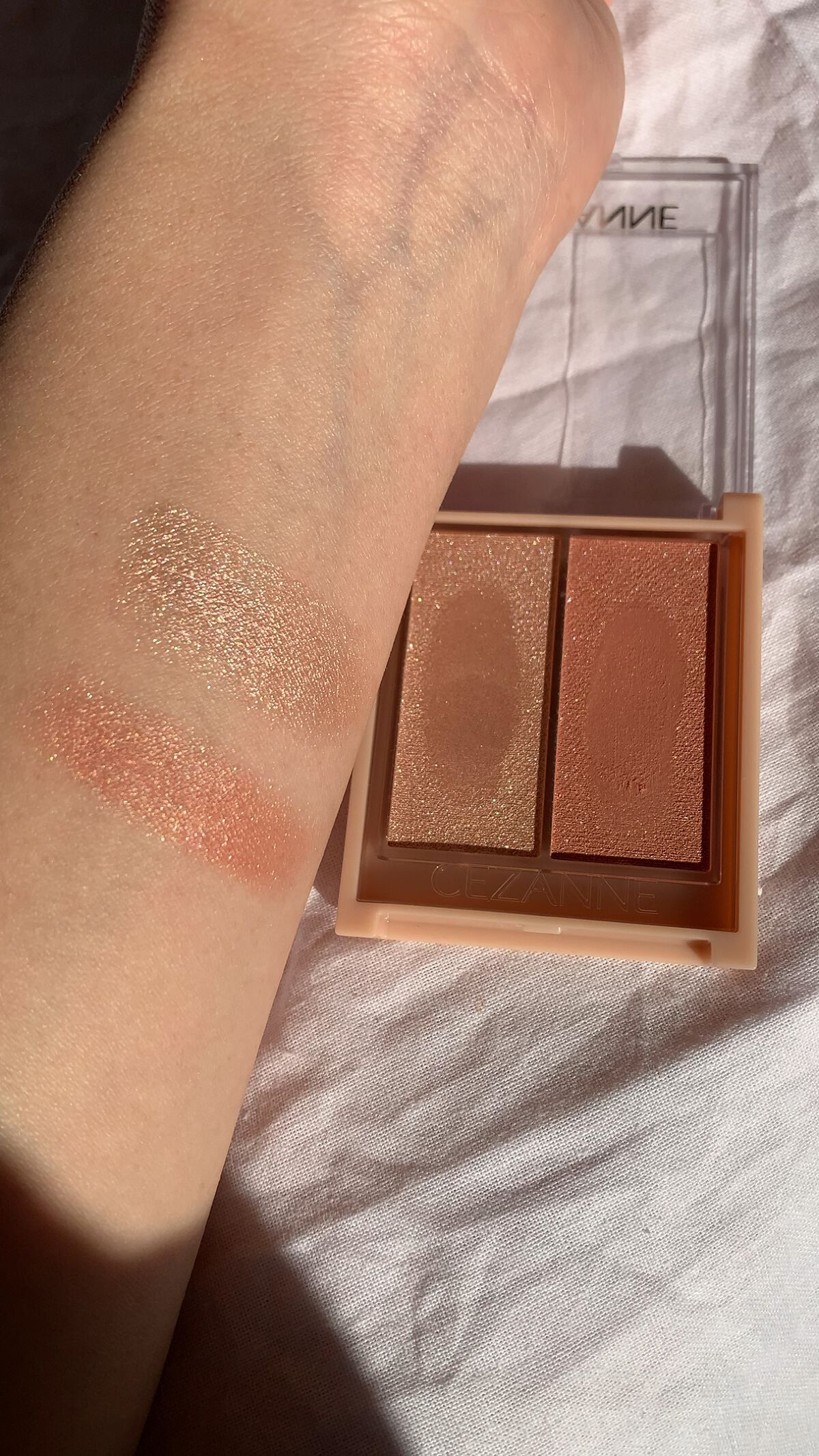 フェイスグロウカラー/CEZANNE/クリームハイライトを使ったクチコミ（1枚目）