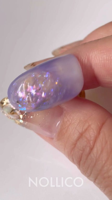 オーロラエフェクトフレーク/ネイル工房/ネイルチップ・パーツの人気ショート動画