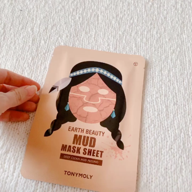 earth beauty mud mask sheet/TONYMOLY/洗い流すパック・マスクを使ったクチコミ（2枚目）