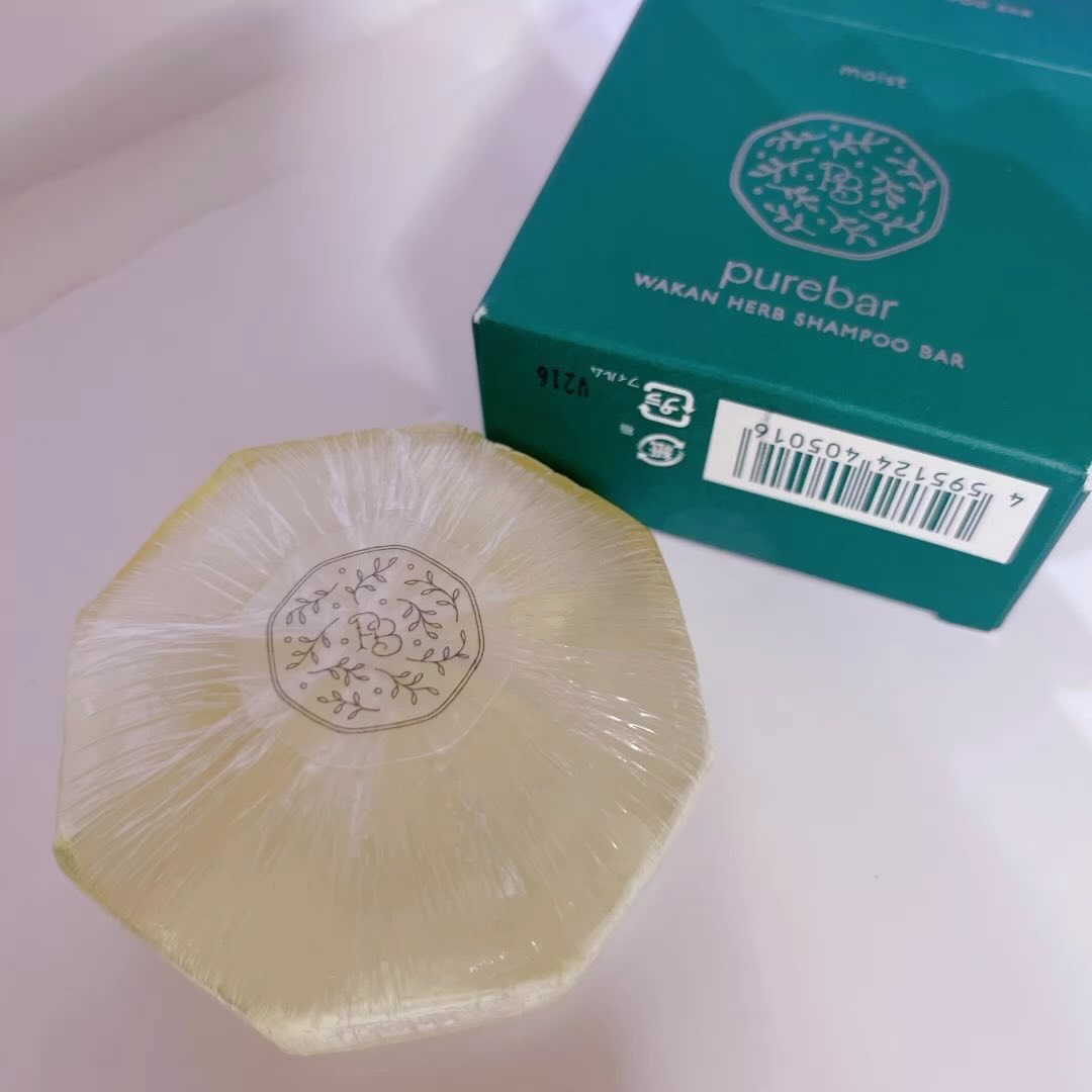 ピュアバー 和漢ハーブシャンプーバー モイスト/purebar/市販シャンプーを使ったクチコミ（1枚目）