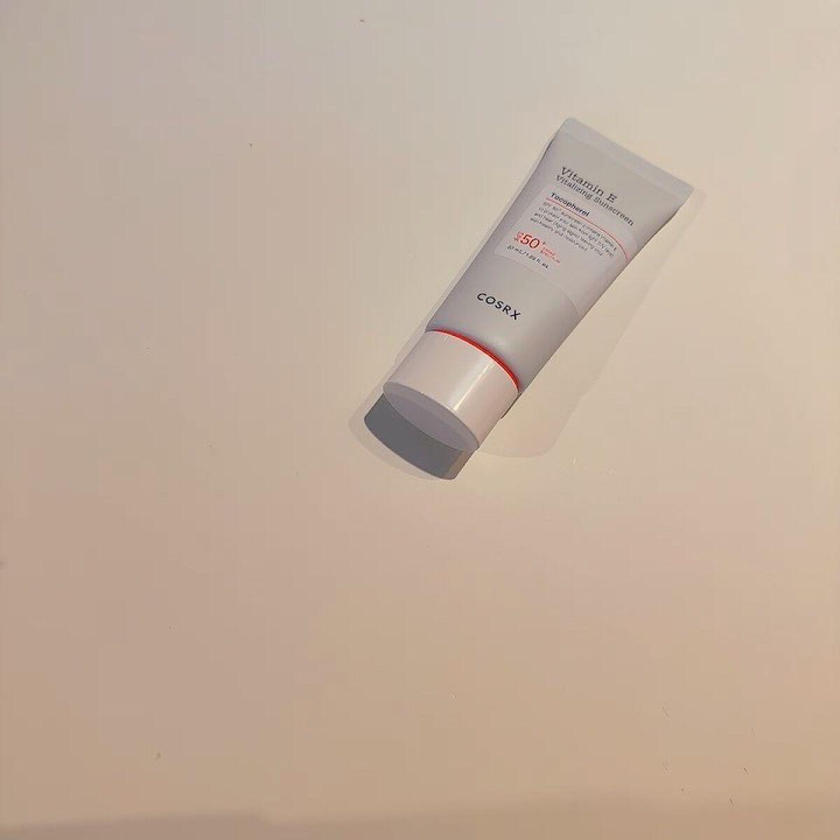 ビタミンEバイタライジングUVクリーム　SFP50＋/COSRX/日焼け止めクリームを使ったクチコミ（2枚目）