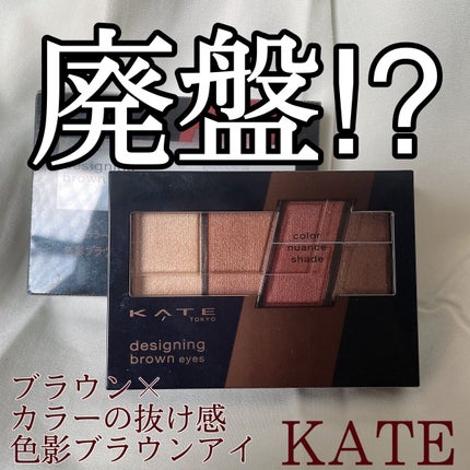 デザイニングブラウンアイズ/KATE/アイシャドウパレットを使ったクチコミ(1枚目)