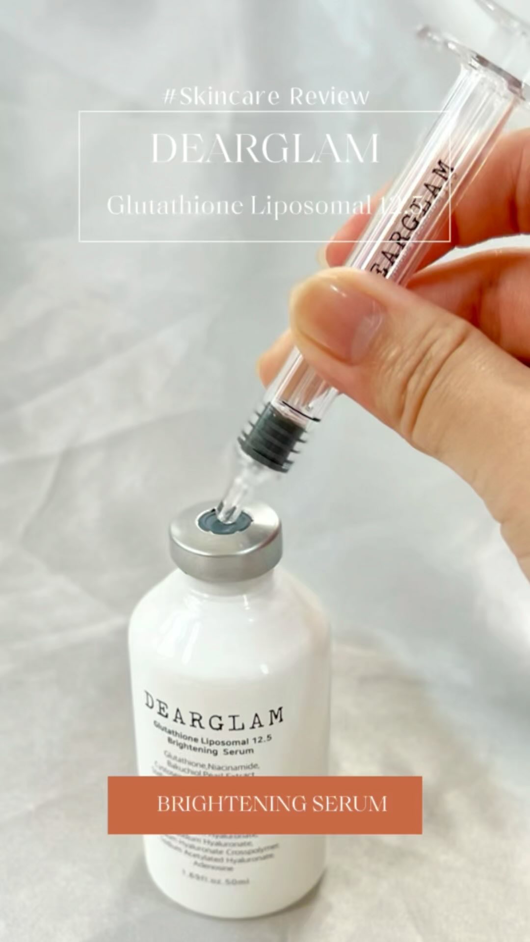 グルタチオン リポソーム 12.5 ブライトニングセラム/dearglam/美容液の動画クチコミ3つ目