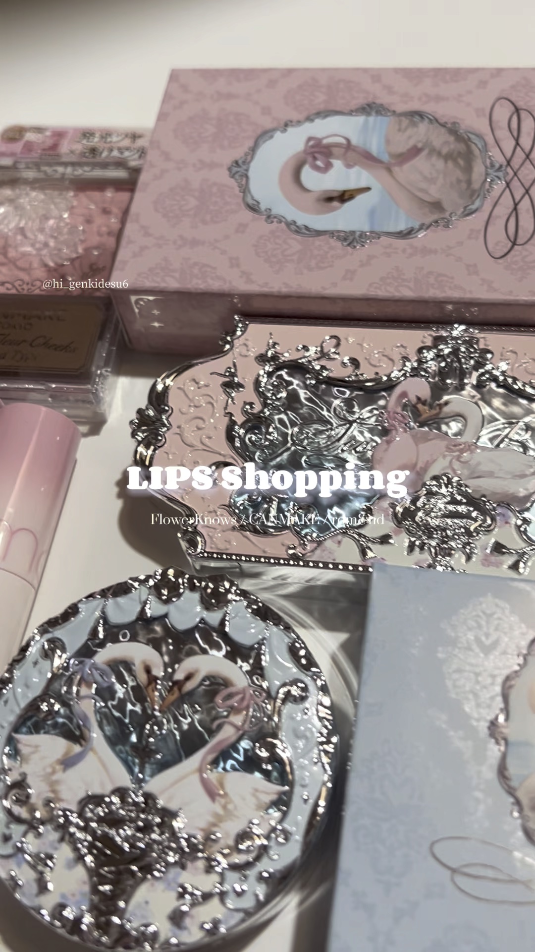 フラワーノーズスワンバレエシリーズ アイシャドウパレット/FlowerKnows/アイシャドウパレットの人気ショート動画