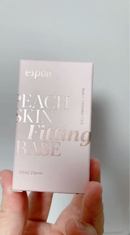 ピーチスキンフィッティングベース/espoir/化粧下地を使ったクチコミ(2枚目)