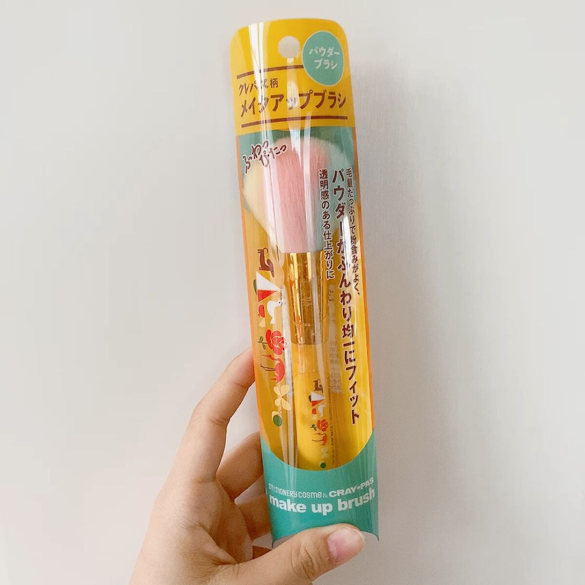 クレパス柄 パウダーブラシ/ステーショナリーコスメ/メイクブラシを使ったクチコミ（1枚目）