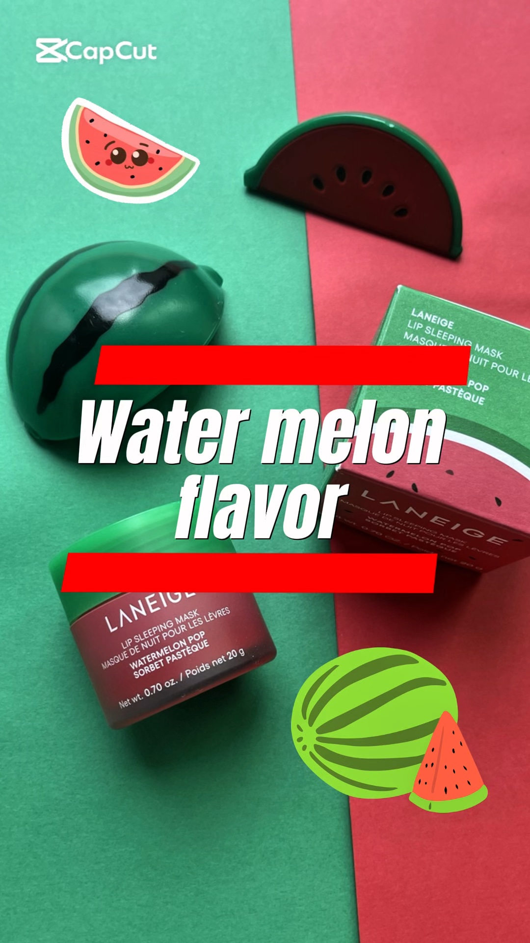 リップスリーピングマスク ウォーターメロン/LANEIGE/リップマスクを使ったクチコミ（1枚目）