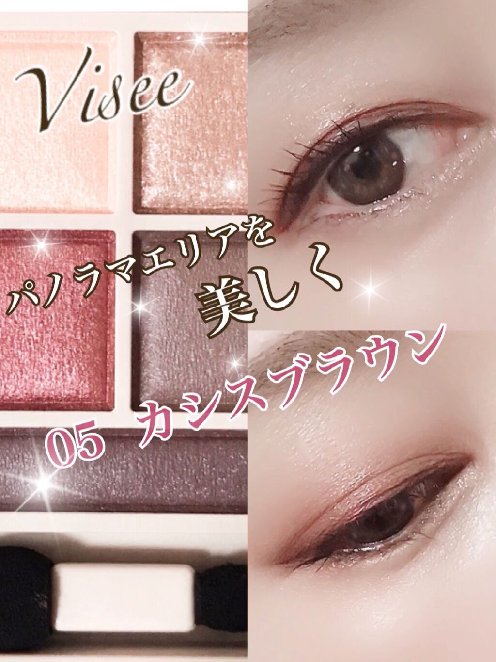 パノラマデザイン アイパレット/Visée/アイシャドウパレットの動画クチコミ4つ目