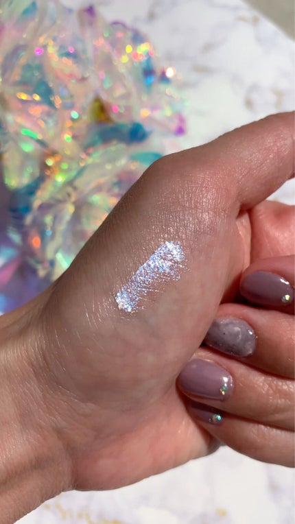 みりおだす🦄青ラメの旅💙 on LIPS 「ᐠ瞼にガラスの煌めきを纏って♡ᐟまるで銀河みたいなギランギラン..」(7枚目)