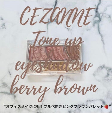 トーンアップアイシャドウ/CEZANNE/アイシャドウパレットを使ったクチコミ（1枚目）